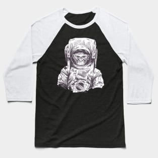 Chimp Wearing An Astronaut Suit Baseball T-Shirt